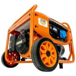 Generator de curent RURIS R-Power GE7000, motor General Engine, benzina, 420 CC, 4T, 13 CP, putere maxima 6500 W, cadru, roti deplasare