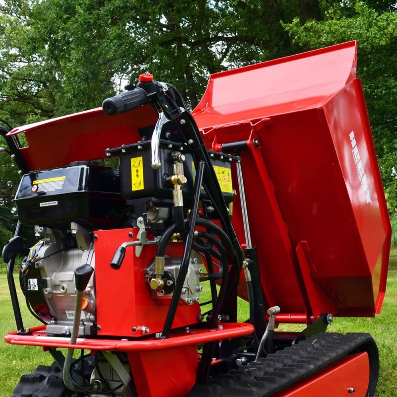 Transportor cu senile HECHT 2950, motor pe benzina, putere 9 CP, capacitate cilindrica 270 CC, capacitate incarcare 500 kg