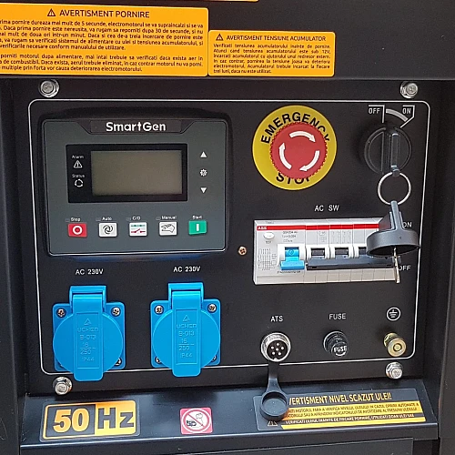 Stager YDE12E3 Generator open-frame 12kVA, 16A, 3000rpm, trifazat, diesel, pornire electrica