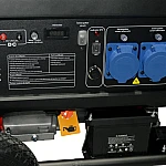 Generator curent Rotakt ROGE8500D (Automatizare - ATS) putere 8,5kW 230V benzina pornire electrica AVR roti transport