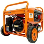 Generator de curent RURIS R-Power GE8000, motor General Engine, benzina, 459 CC, 4T, 14 CP, putere maxima 7500 W, cadru, roti deplasare