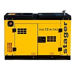 Generator insonorizat Stager YDE13TA-TA3 1158000013TATA3, diesel dual 10kW, 39A, 3000 rpm