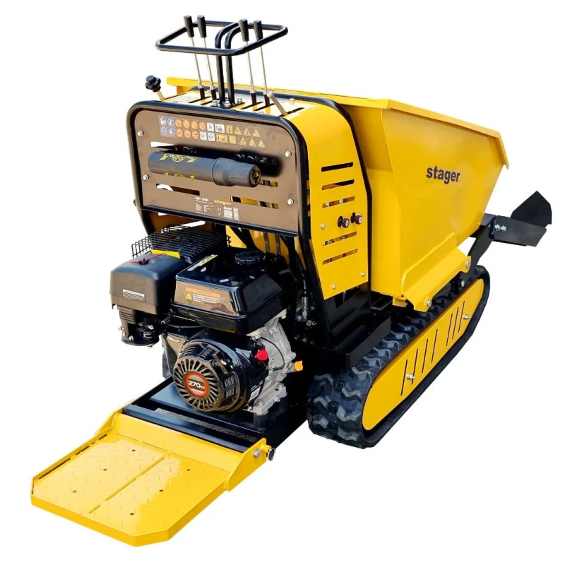 Roaba cu motor termic STAGER RMT500SI 5160009745, 4 timpi, putere motor 9 CP, 6.6 kW, cu incarcator frontal, capacitate incarcare 500 kg, cu senile