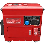 Generator curent Rotakt RODE-9500Q putere 6.6kW 230V diesel pornire electrica AVR roti transport
