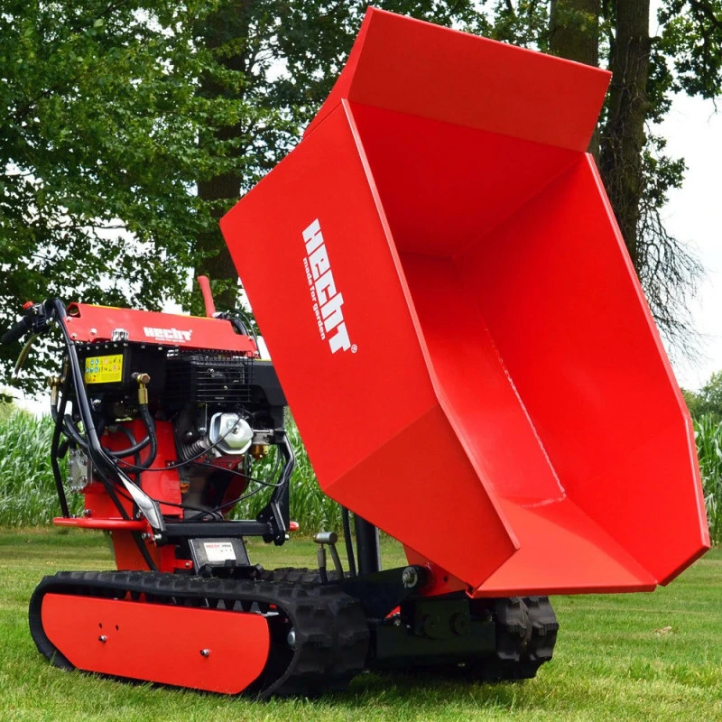 Transportor cu senile HECHT 2950, motor pe benzina, putere 9 CP, capacitate cilindrica 270 CC, capacitate incarcare 500 kg