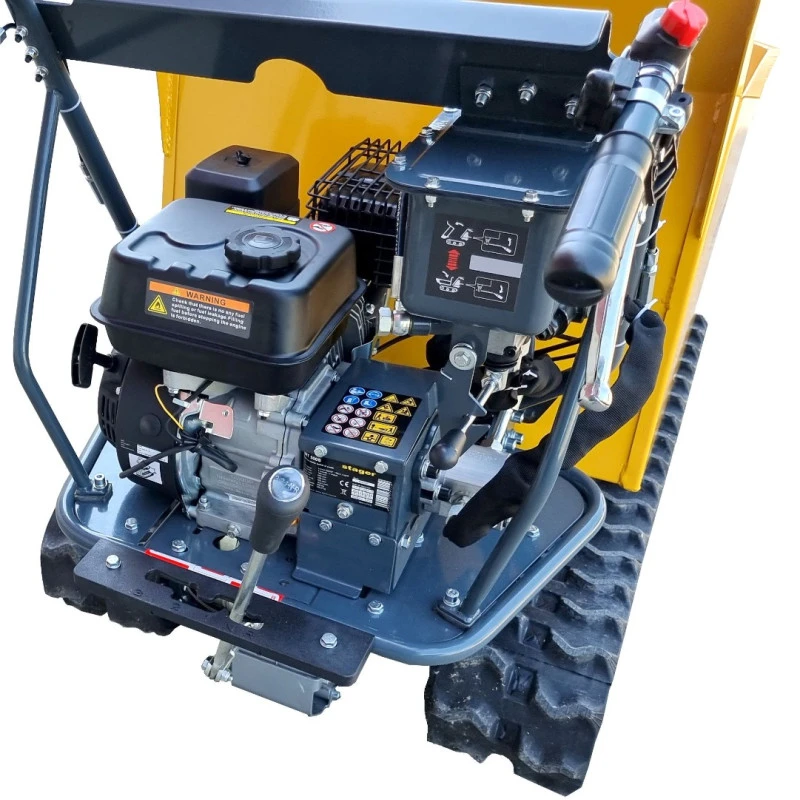 Roaba cu motor termic STAGER RMT500S 5160009735, 4 timpi, putere motor 6.5 CP, 4.8 kW, capacitate maxima incarcare 500 kg, cu senile