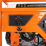 Generator de curent RURIS R-Power GE 9000 ATS, motor benzina, 4T, 445 CC, 15 CP, putere nominala 7000 W, AVR, 2 prize AC 220V