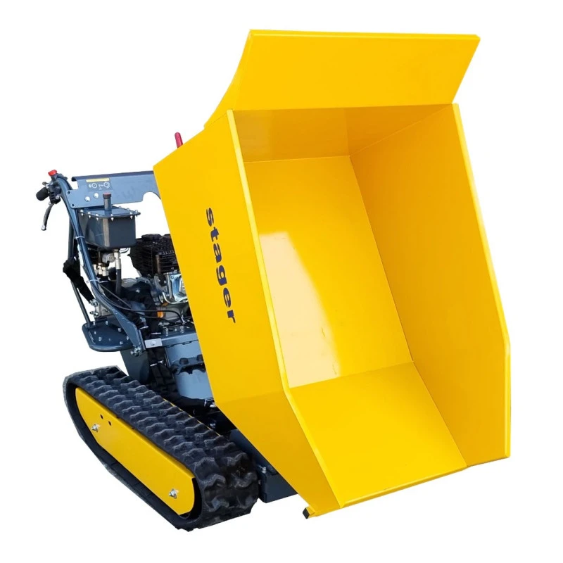 Roaba cu motor termic STAGER RMT500S 5160009735, 4 timpi, putere motor 6.5 CP, 4.8 kW, capacitate maxima incarcare 500 kg, cu senile
