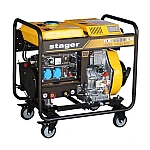 Generator sudare STAGER YDE6500EW 1158006500EW, diesel, monofazat, 4 kVA, curent sudare 160 A, pornire la cheie