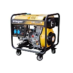 Generator STAGER YDE6500E 1158006500E, open frame, 5 kW, monofazat, diesel, pornire la cheie
