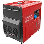 Generator curent Rotakt RODE-9500Q putere 6.6kW 230V diesel pornire electrica AVR roti transport