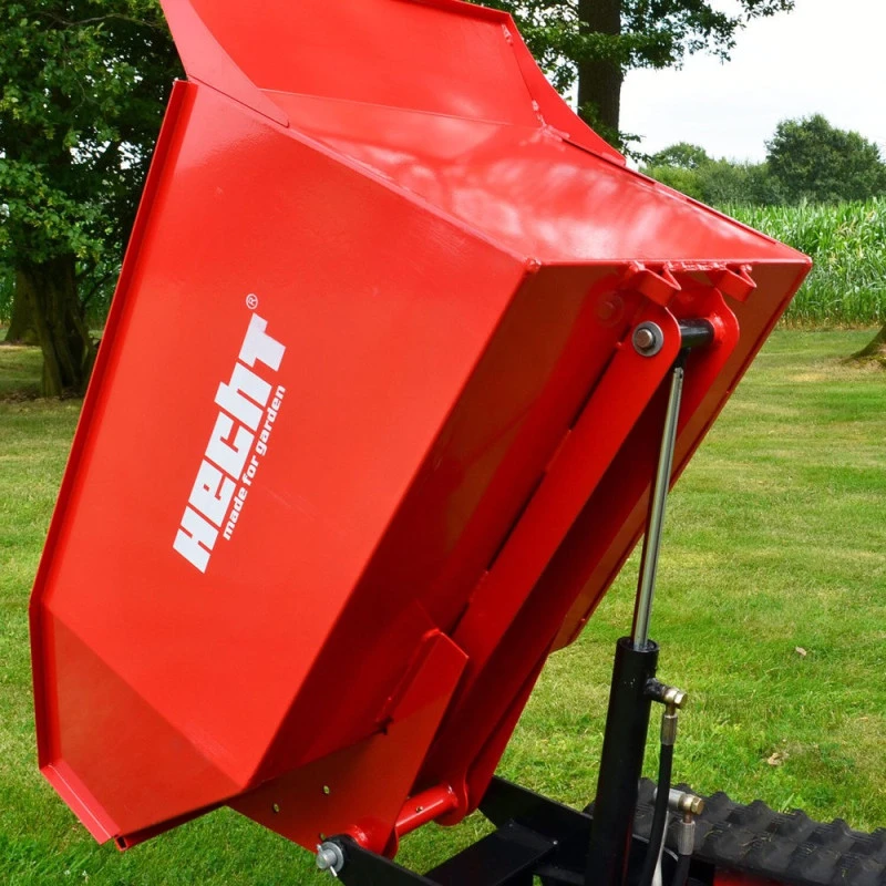 Transportor cu senile HECHT 2950, motor pe benzina, putere 9 CP, capacitate cilindrica 270 CC, capacitate incarcare 500 kg