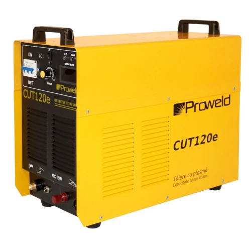Aparat taiere cu plasma ProWELD CUT120e 45501CUT120E, 400V, 19 kVA, clasa de izolatie H, cu functia 2T/4T, tehnologie IGBT, afisaj electronic