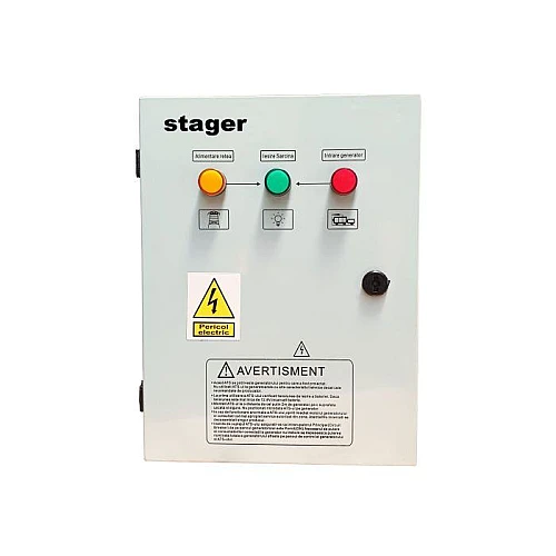 Automatizare monofazata STAGER YPA20063F12S 115800YPA20063F12S, 63 A, 12 Vcc, protectie, pentru generatoare portabile