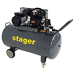 Stager HMV0.25/250 compresor aer, 250L, 8bar, 324L/min, monofazat, angrenare curea