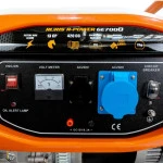 Generator de curent RURIS R-Power GE7000, motor General Engine, benzina, 420 CC, 4T, 13 CP, putere maxima 6500 W, cadru, roti deplasare