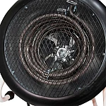 Aeroterma electrica RURIS Vulcano 500, 5000 W, debit aer 411 mc/h, 3 trepte de putere, suprafata incalzita 48 mp