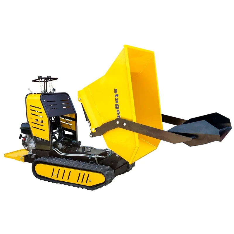 Roaba cu motor termic STAGER RMT500SI 5160009745, 4 timpi, putere motor 9 CP, 6.6 kW, cu incarcator frontal, capacitate incarcare 500 kg, cu senile