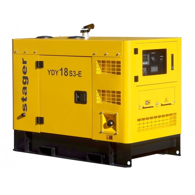 Generator insonorizat STAGER YDY18S3-E 1158000018S3, diesel, trifazat, 16 kVA, 23 A, 1500 rpm