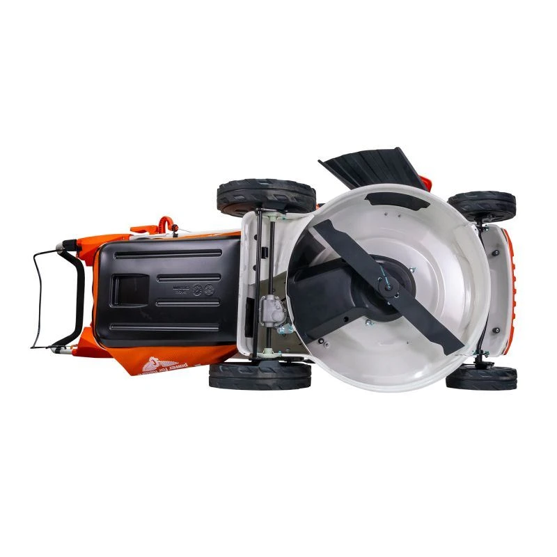 Masina de tuns iarba, pe benzina, RURIS RX500S, 5.7 CP, 196 CC, latime de lucru 53 cm, inaltime taiere 25-75 mm, sac colector 65 litri