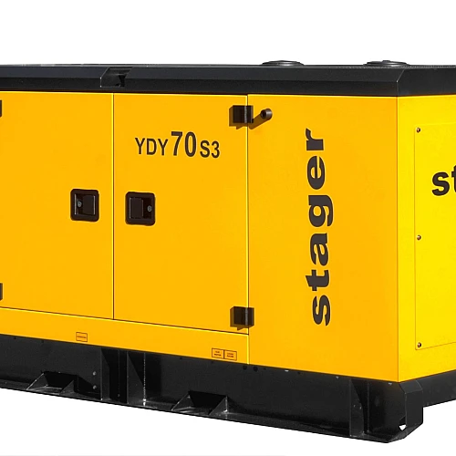 Generator insonorizat STAGER YDY70S3 1158000070S3, diesel, trifazat, 62 kVA, 89 A, 1500 rpm