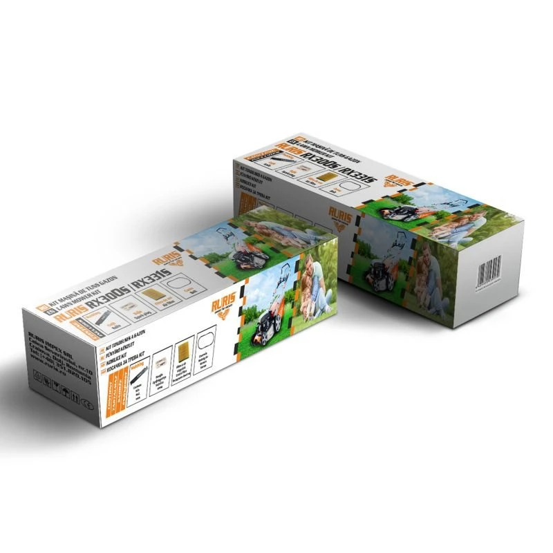 Kit masina de tuns gazon RURIS RX 300s/331s {cutit functie mulching, curea, filtru aer, bujie, kit surub}