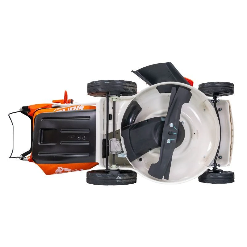 Masina de tuns iarba, pe benzina, RURIS RX441S, 5.7 CP, 196 CC, latime de lucru 51 cm, inaltime taiere 25-75 mm, sac colector 65 litri