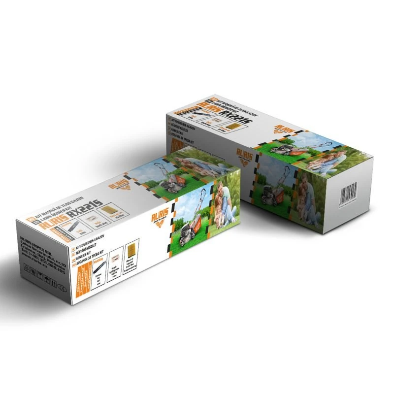 Kit masina de tuns gazon RURIS RX 221s {cutit functie mulching, filtru aer, bujie, kit surub}
