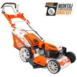 Masina de tuns iarba, pe benzina, RURIS RX400S, 5.7 CP, 196 CC, latime de lucru 51 cm, inaltime taiere 25-75 mm, sac colector 65 litri