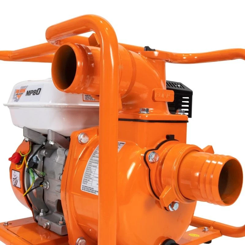 Motopompa RURIS MP80, motor benzina General Engine, 4 timpi, 212 CC, 7 CP, furtun refulare 3 inch, 20 m, absorbtie 8 m, refulare verticala 25 m