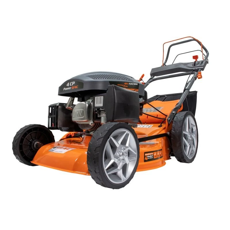 Masina de tuns iarba, pe benzina, RURIS DAC 120XL, 4 CP, 161 CC, latime de lucru 46 cm, inaltime taiere 25-65 mm, cos colector 55 litri