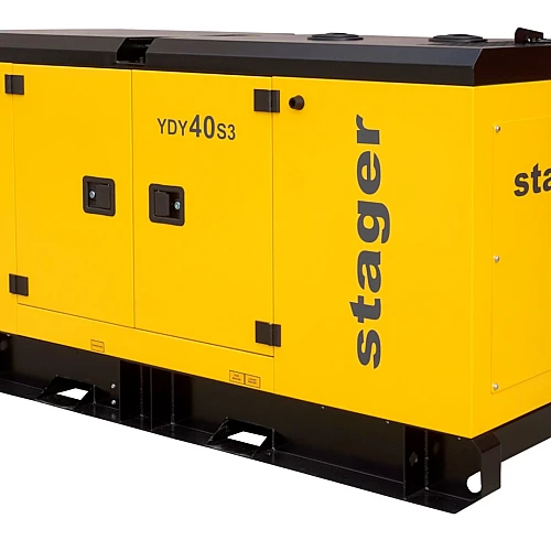 Generator insonorizat STAGER YDY40S3 1158000040S3, diesel, trifazat, 32.8 kW, 55 A, 1500 rpm