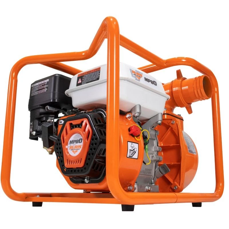 Motopompa RURIS MP80, motor benzina General Engine, 4 timpi, 212 CC, 7 CP, furtun refulare 3 inch, 20 m, absorbtie 8 m, refulare verticala 25 m