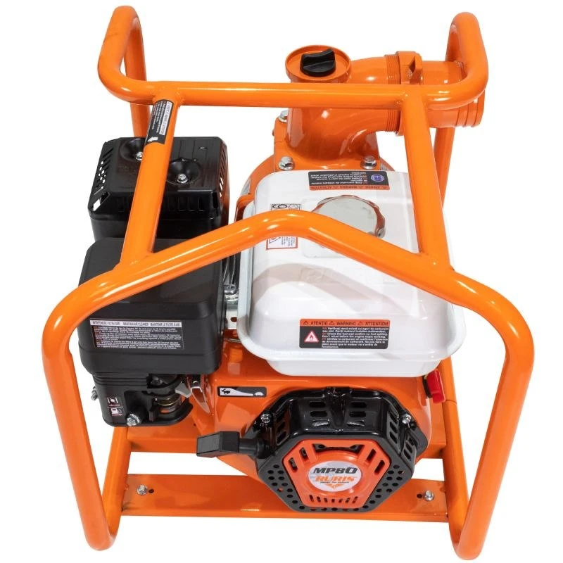 Motopompa RURIS MP80, motor benzina General Engine, 4 timpi, 212 CC, 7 CP, furtun refulare 3 inch, 20 m, absorbtie 8 m, refulare verticala 25 m