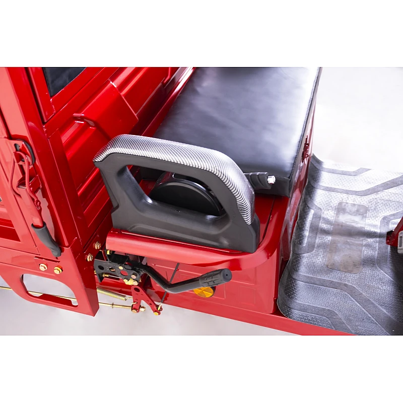 Tricicleta electrica Gulliver autonomie 90 km viteza 25 km/h bena basculabila obloane rabatabile putere 2000W acumulatori 72V/58Ah, reductor pentru greu si usor mecanic