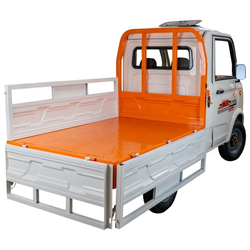 Camioneta electrica RURIS Pilot 5000A – motor 4900W, autonomie pana la 130 km, sarcina 898 kg, 2 locuri, fara permis auto, omologat pentru drum public, alb