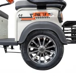 Triciclu Electric RURIS Pilot 3070N – Motor Electric 2900W, Baterie Plumb-Acid 72V 32Ah, Autonomie 60 km, Viteza 25 km/h, Capacitate 225 kg, alb, omologat pentru drum public