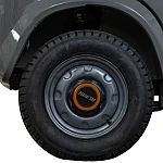Triciclu electric pick-up RURIS Pilot 5000G, putere maxima 4900 W, autonomie pana la 130 km, cu volan, viteza maxima de 25 km/h, conform reglementarilor UE, fara permis, gri