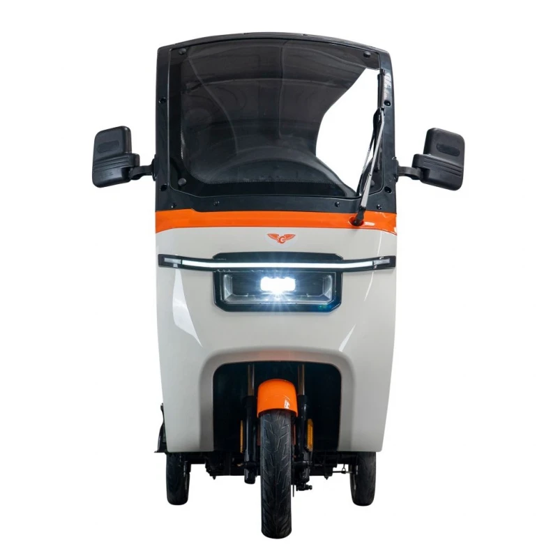 Triciclu Electric RURIS Pilot 3070N – Motor Electric 2900W, Baterie Plumb-Acid 72V 32Ah, Autonomie 60 km, Viteza 25 km/h, Capacitate 225 kg, alb, omologat pentru drum public