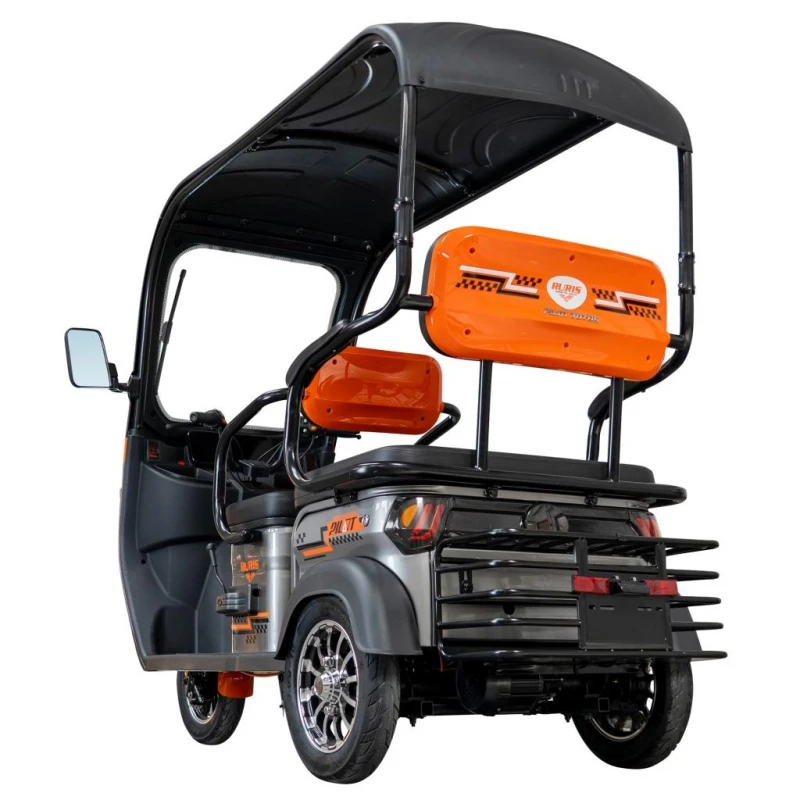 Triciclu Electric RURIS Pilot 3070N – Motor Electric 2900W, Baterie Plumb-Acid 72V 32Ah, Autonomie 60 km, Viteza 25 km/h, Capacitate 225 kg, gri