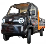 Camioneta electrica RURIS Pilot 5000N – motor 4900W, autonomie pana la 130 km, sarcina 898 kg, 2 locuri, fara permis auto, omologat pentru drum public, negru