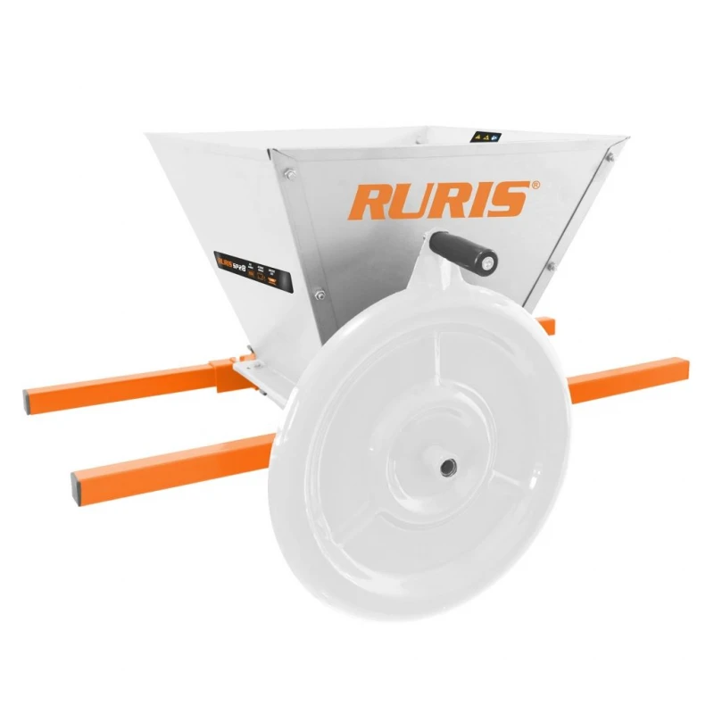 Zdrobitor manual pentru struguri RURIS SP28, inox 28L, role nylon Zdrobitor manual pentru struguri RURIS SP28, inox 28L, role nylon
