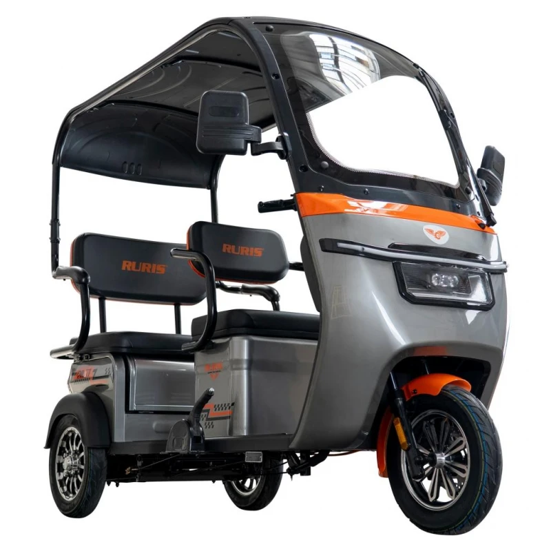 Triciclu Electric RURIS Pilot 3070N – Motor Electric 2900W, Baterie Plumb-Acid 72V 32Ah, Autonomie 60 km, Viteza 25 km/h, Capacitate 225 kg, gri