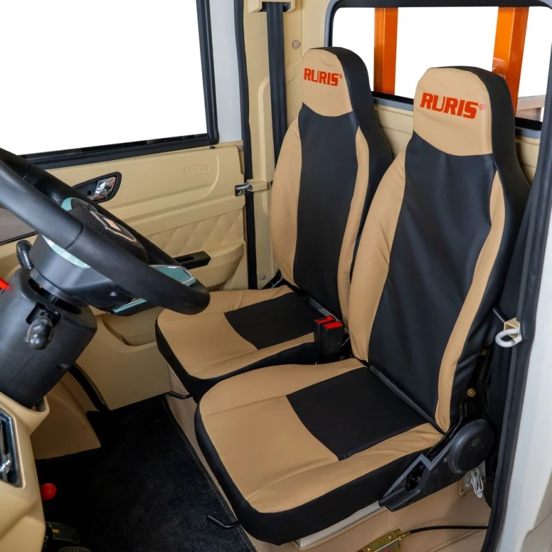 Camioneta electrica RURIS Pilot 5000A – motor 4900W, autonomie pana la 130 km, sarcina 898 kg, 2 locuri, fara permis auto, omologat pentru drum public, alb