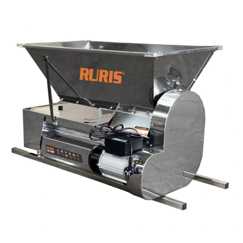 Zdrobitor electric cu desciorchinare RURIS HT300, inox, 75L, 1800 kg/h, 750W Zdrobitor electric cu desciorchinare RURIS HT300, inox, 75L, 1800 kg/h, 750W