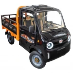 Camioneta electrica RURIS Pilot 5000N – motor 4900W, autonomie pana la 130 km, sarcina 898 kg, 2 locuri, fara permis auto, omologat pentru drum public, negru
