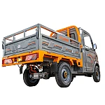 Triciclu electric pick-up RURIS Pilot 5000G, putere maxima 4900 W, autonomie pana la 130 km, cu volan, viteza maxima de 25 km/h, conform reglementarilor UE, fara permis, gri