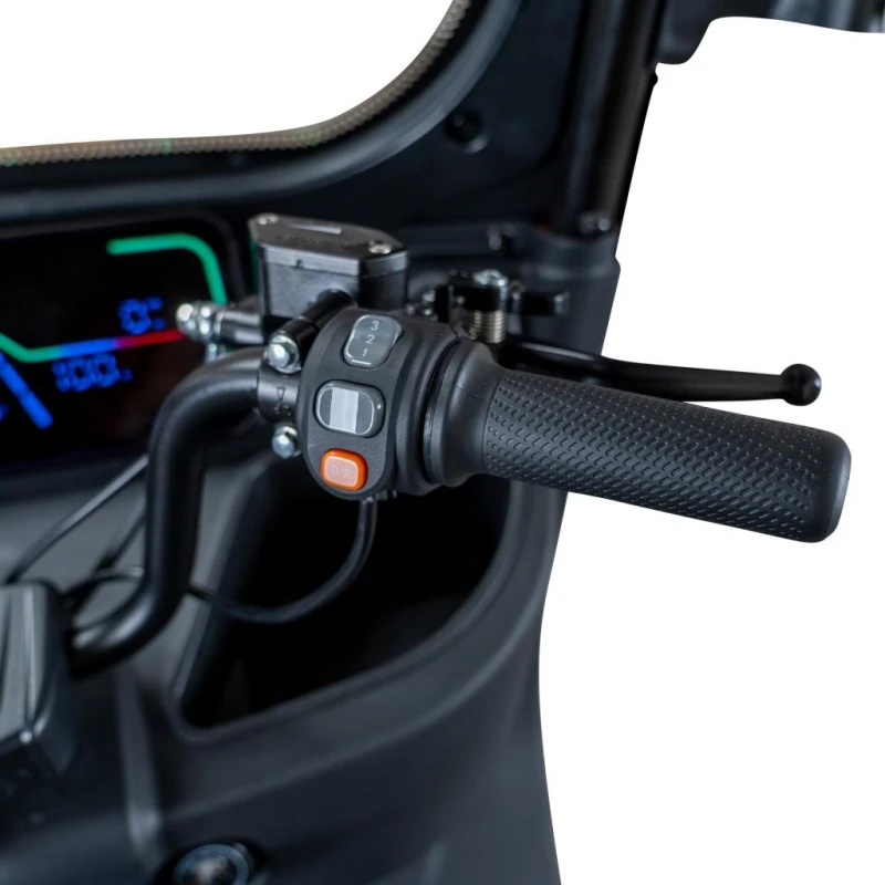 Triciclu Electric RURIS Pilot 3070N – Motor Electric 2900W, Baterie Plumb-Acid 72V 32Ah, Autonomie 60 km, Viteza 25 km/h, Capacitate 225 kg, gri