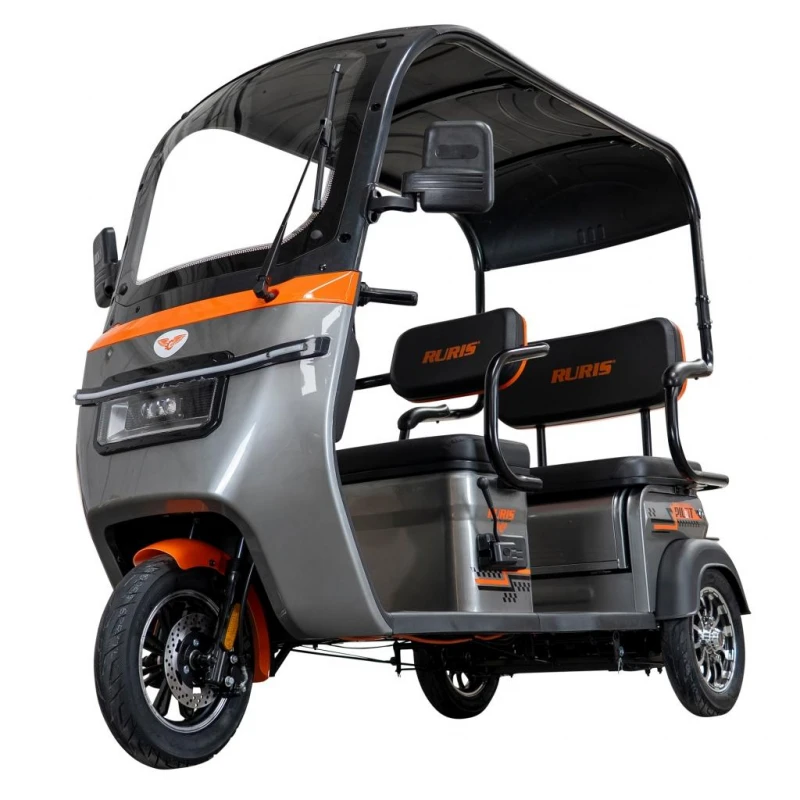 Triciclu Electric RURIS Pilot 3070N – Motor Electric 2900W, Baterie Plumb-Acid 72V 32Ah, Autonomie 60 km, Viteza 25 km/h, Capacitate 225 kg, gri