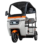 Triciclu Electric RURIS Pilot 3070N – Motor Electric 2900W, Baterie Plumb-Acid 72V 32Ah, Autonomie 60 km, Viteza 25 km/h, Capacitate 225 kg, alb, omologat pentru drum public